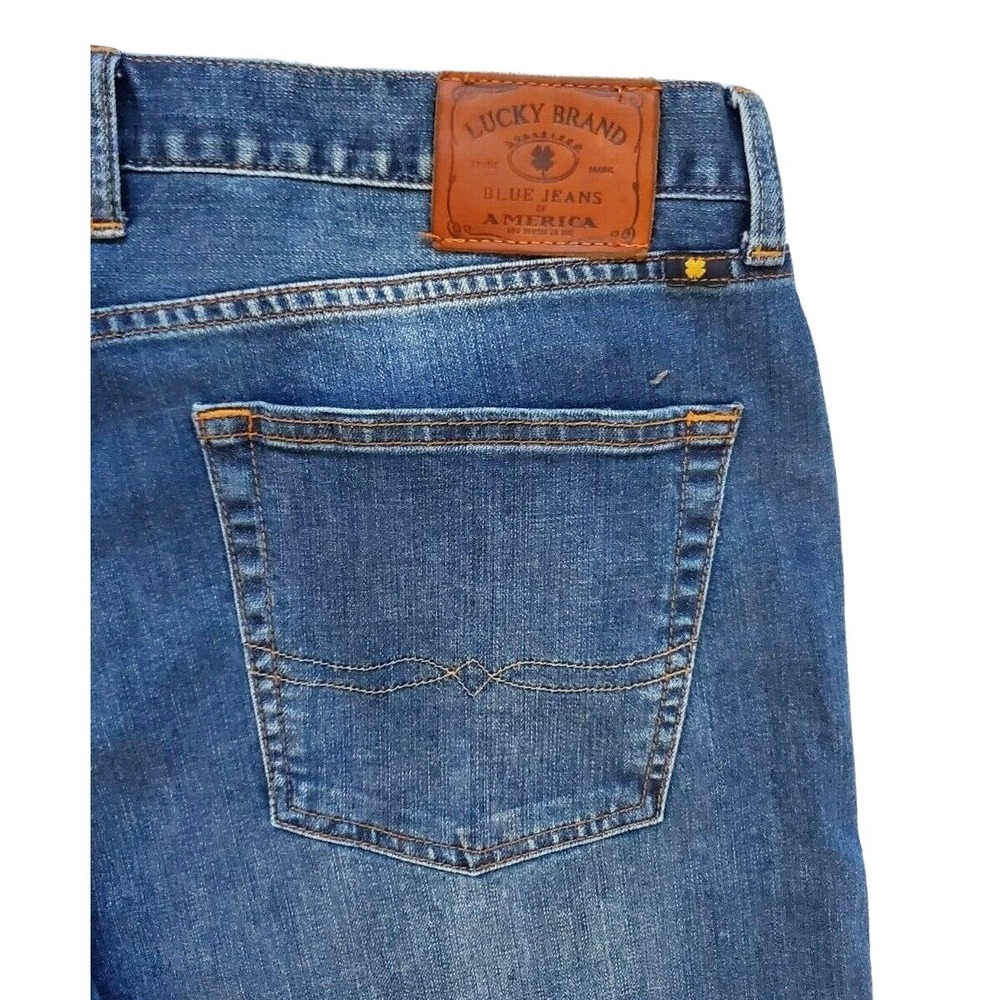 Lucky Brand 361 Vintage Straight Jeans Men's 38x30(28) Blue Denim - Picture 5 of 10